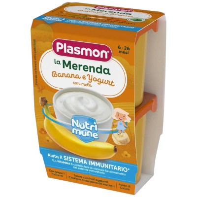 Plasmon la Merenda Nutri-Mune Banana e Yogurt 2 x 120 g