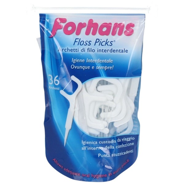 Forhans Floss Picks 36 Archetti Di Filo Interdentale