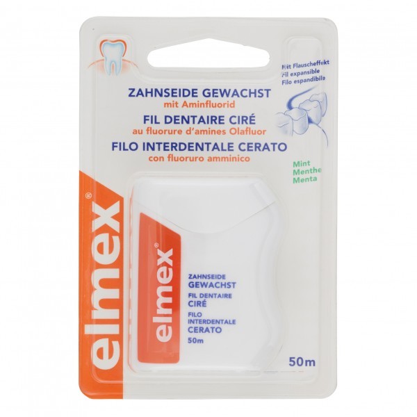 elmex FILO INTERDENTALE con fluoruro amminico CERATO 50m