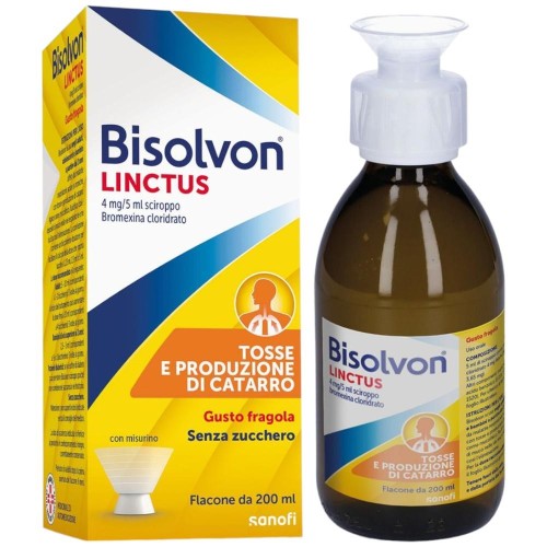 Bisolvon Linctus Sciroppo 250ml Gusto Fragola