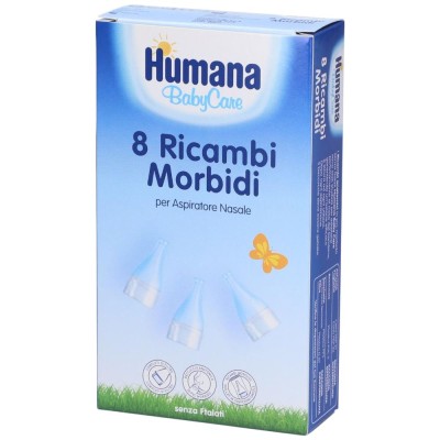 Humana 8 Ricambi Morbidi per Aspiratore Nasale