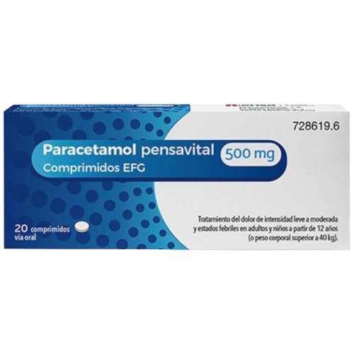 Paracetamolo Pensavital 500mg 20 Compresse