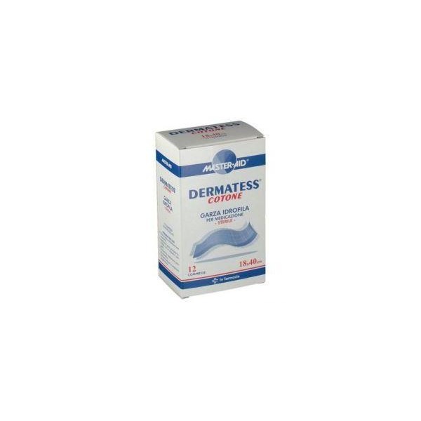 GARZA IDROFILA DERMATESS COT 18X40 12 PEZZI