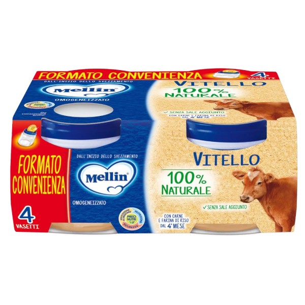Mellin Omogeneizzato Vitello 4 x 80 g