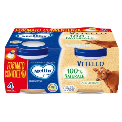 Mellin Omogeneizzato Vitello 4 x 80 g