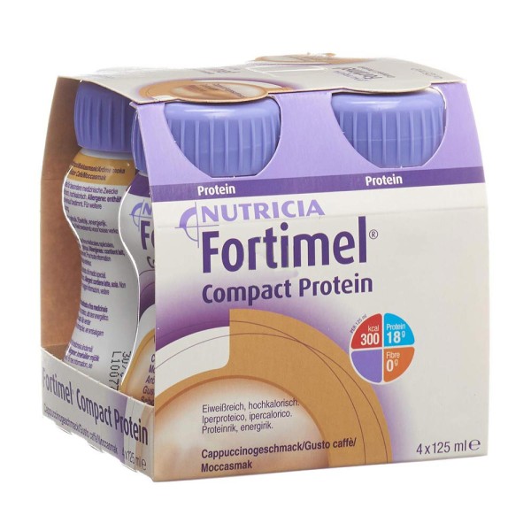 Fortimel Compact Protein 4 bottigliette da 125 ml Caffè