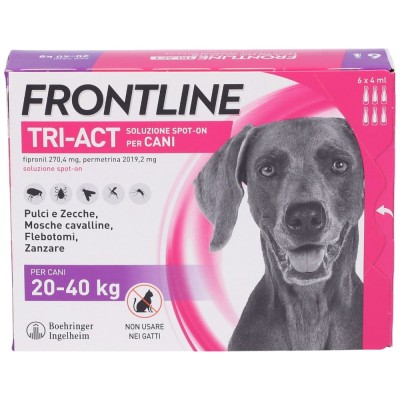 Frontline Tri-Act Cani da 20 - 40 Kg 6 Pipette da 4ml