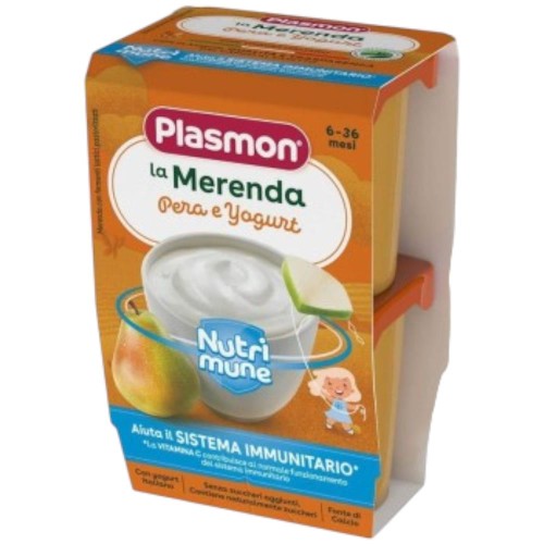 Plasmon la Merenda Nutri-Mune Pera e Yogurt 2 x 120 g