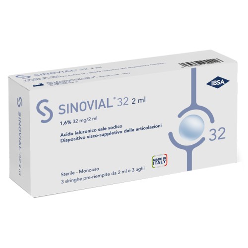 Sinovial 32 1,6% 3 Siringhe Pre-Riempite da 2 ml