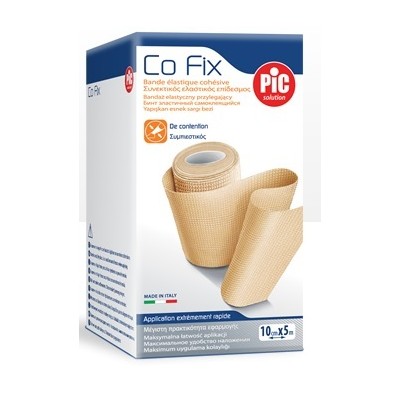 PiC Solution CO FIX Benda Elastica Coesiva Compressiva 8cm x 5m