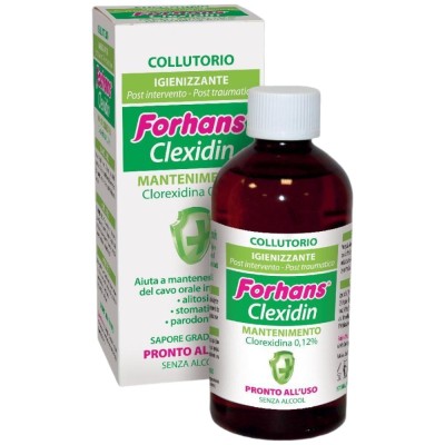 Forhans Clexidin Clorexidina 0,12% Collutorio Senza Alcool 200ml