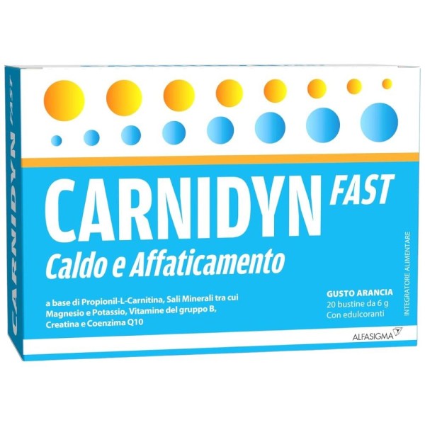 Carnidyn Fast Caldo e Affaticamento 20 Bustine