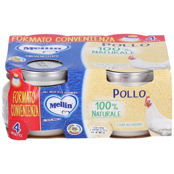 Mellin Omogeneizzato Pollo 4 x 80 g