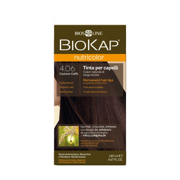 BIOKAP Nutricolor Tinta CASTANO CAFFE' 4.06 140ml