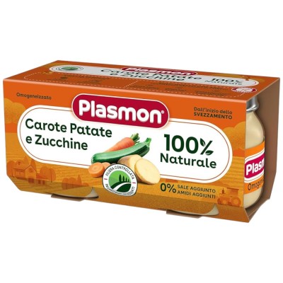 Plasmon Omogeneizzato Carote Patate e Zucchine 2 x 80g