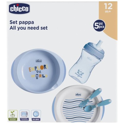 Chicco Set Pappa 12m+ Azzurro