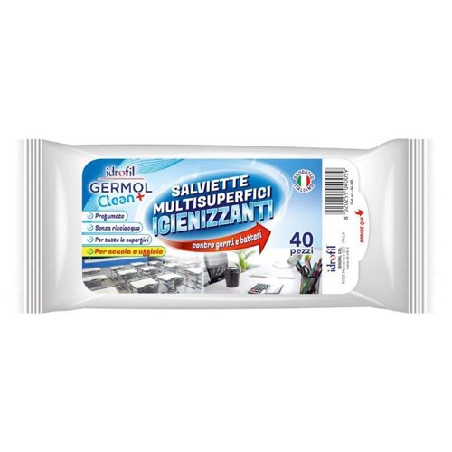 Germol Clean+ 40 Salviette Multisuperfici Igienizzanti