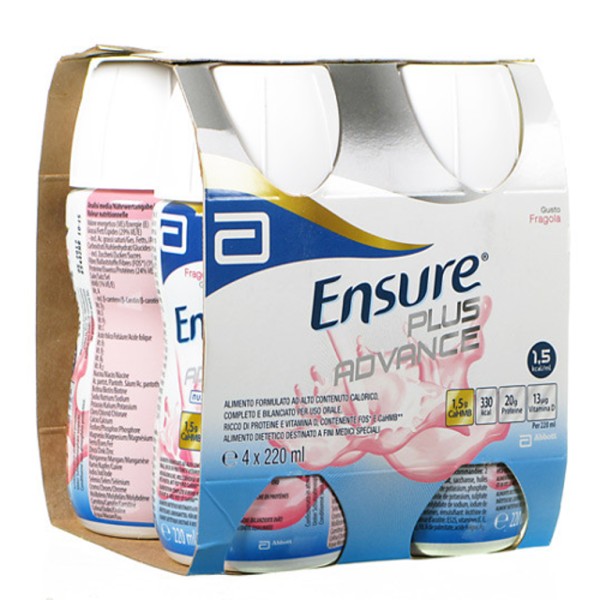 Ensure Plus Advance Fragola 4x220ml