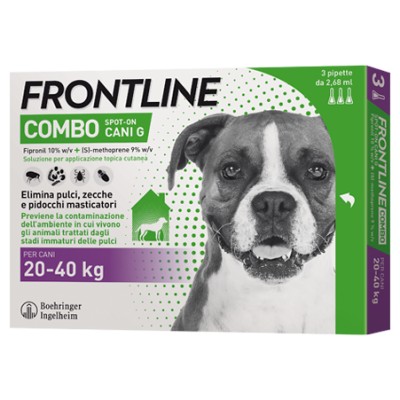 Frontline Combo Cani da 20-40 Kg 3 Pipette da 2,68ml