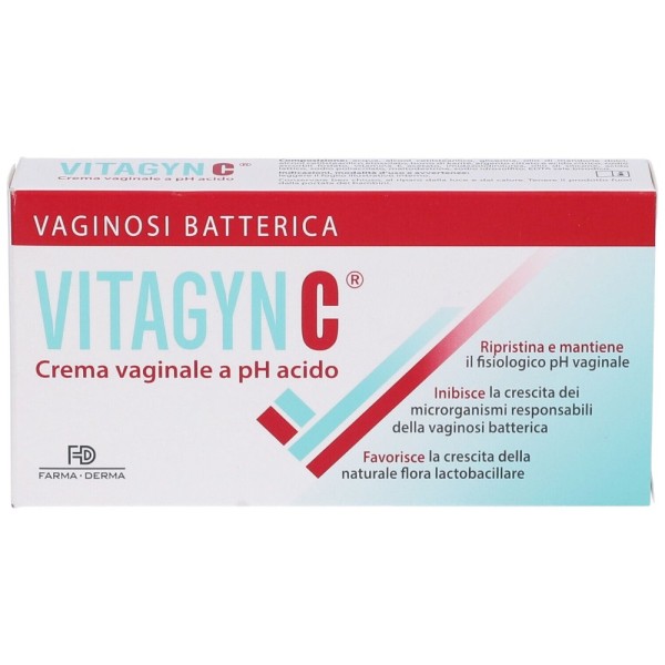 Vitagyn C Crema Vaginale a pH Acido 30g + 6 Applicatori