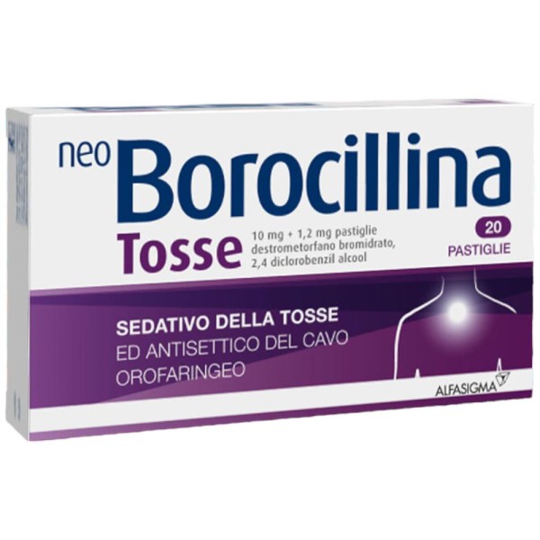 neoBorocillina Tosse 20 PASTIGLIE 10 mg + 1,2 mg