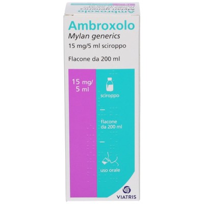 Ambroxolo Mylan generics 15 mg/5 ml Sciroppo 200 ml