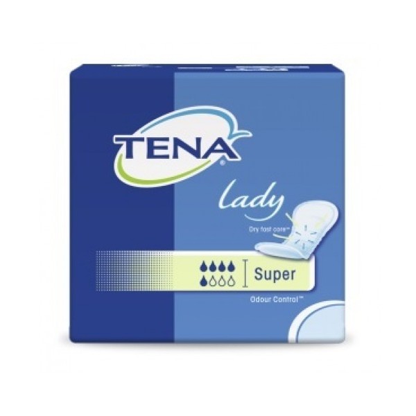 Tena Lady Super Assorbenti per Incontinenza con Sistema Controlla Odori 15 Pezzi