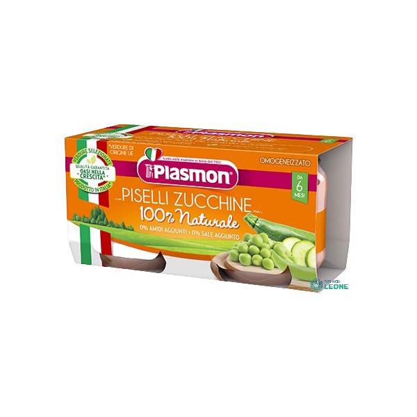 Plasmon Omogeneizzato Piselli e Zucchine 2 x 80g
