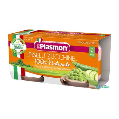 Plasmon Omogeneizzato Piselli e Zucchine 2 x 80g