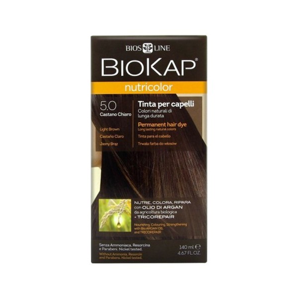BIOKAP Nutricolor Tinta CASTANO CHIARO 5.0 140ml
