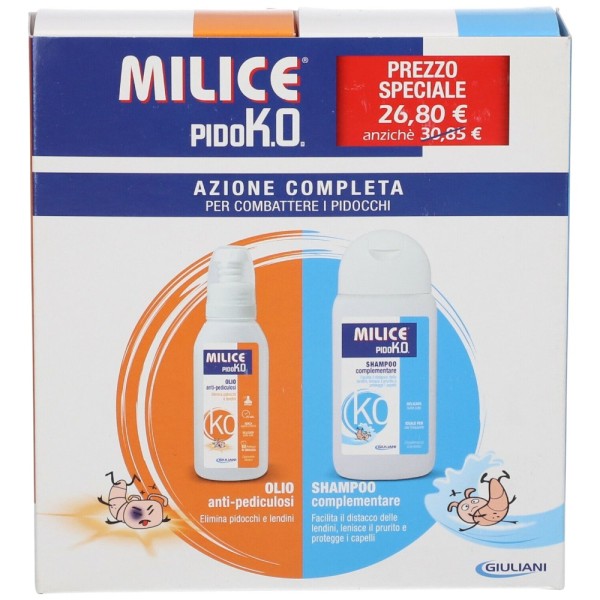 Milice Pidoko Kit Trattamento Antipidocchi