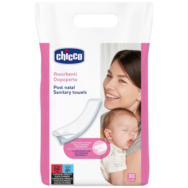 Chicco 30 Assorbenti Dopoparto a 3 Strati