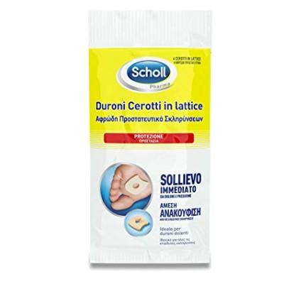 Scholl Cerotto Protettivo in Lattice per Duroni 4 pezzi