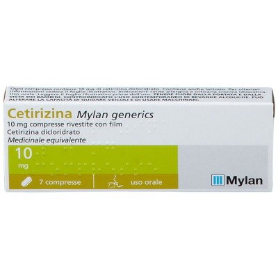 Cetirizina Mylan 10mg 7 Compresse