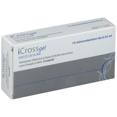 iCross Gel Gocce Oculari 15 Minicontenitori da 0,35 ml