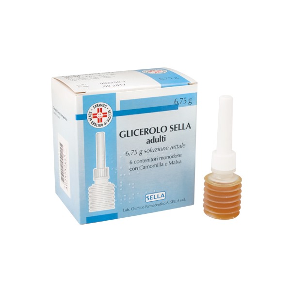 GLICEROLO SELLA adulti 6 contenitori monodose 6,75g