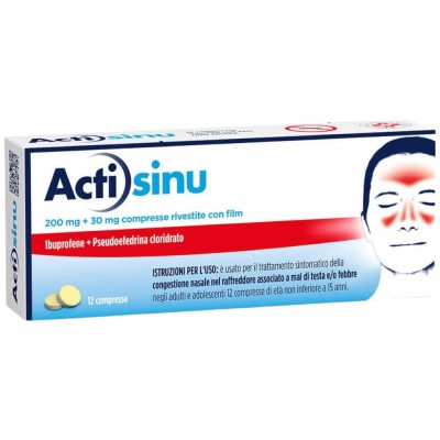 Actisinu 200 mg + 30 mg 12 Compresse