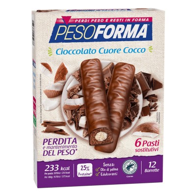 Pesoforma Barrette Cuore Cocco 12 Pezzi