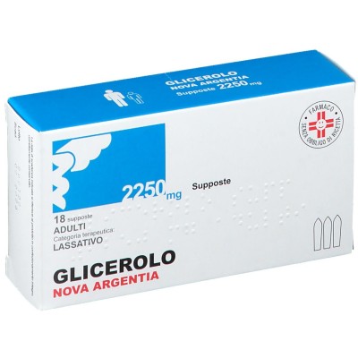 Glicerolo Nova Argentia Adulti 2250mg 18 Supposte