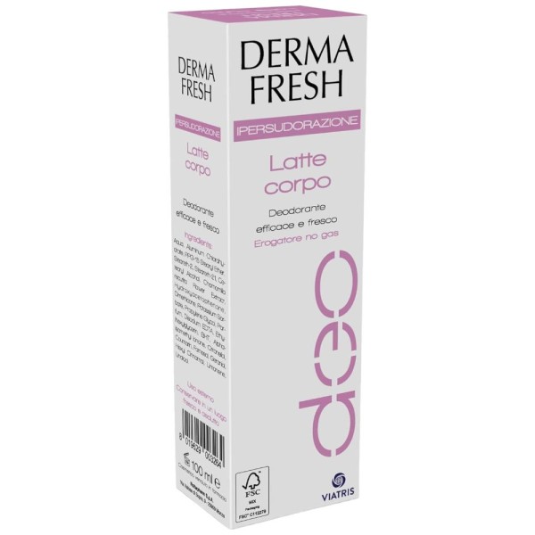 Dermafresh Ipersudorazione Latte Corpo Deodorante 100ml