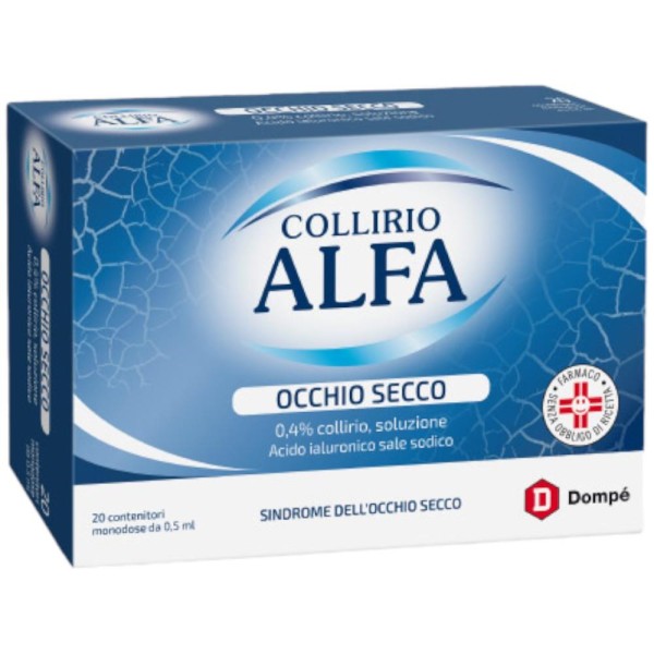 Collirio ALFA Occhio Secco 20 Contenitori Monodose da 0,5ml