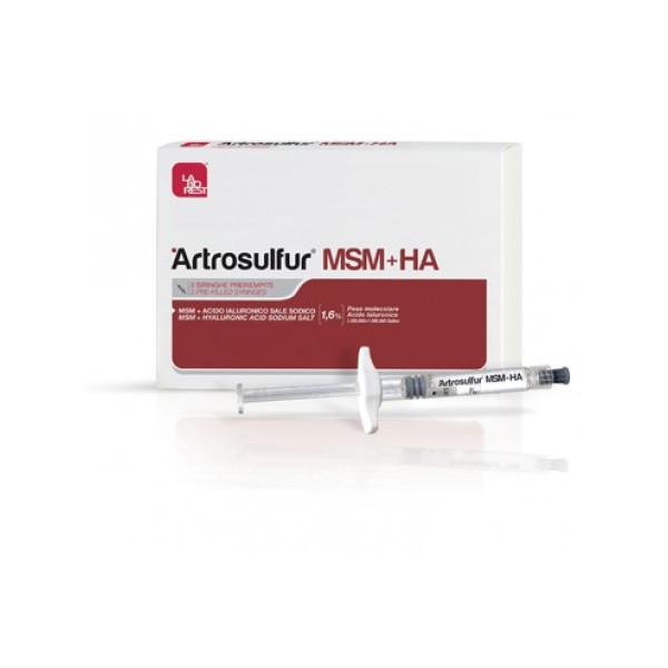 ARTROSULFUR MSM+HA 3 Siringhe Preriempite