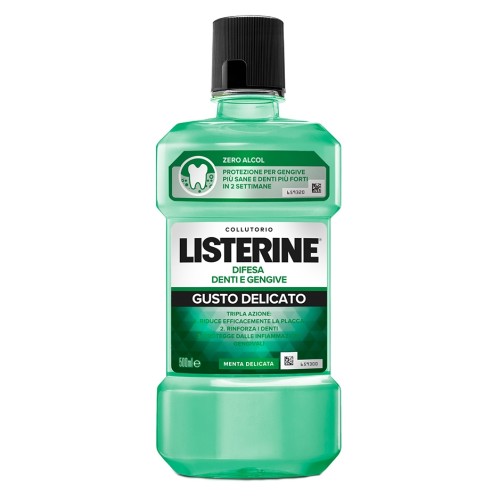 Listerine Collutorio Difesa Denti e Gengive Gusto Delicato 500ml