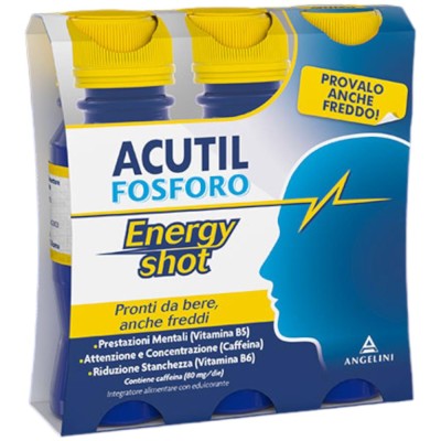 Acutil Fosforo Energy Shot 3 Flaconi da 60 ml