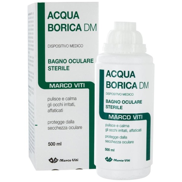 Acqua Borica DM Bagno Oculare Sterile 500 ml