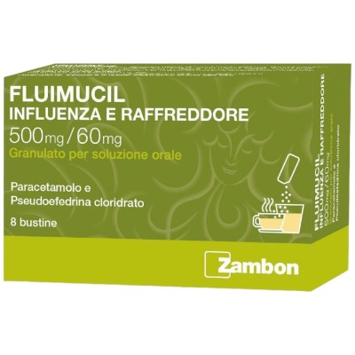 Fluimucil Influenza e Raffreddore 8 Bustine