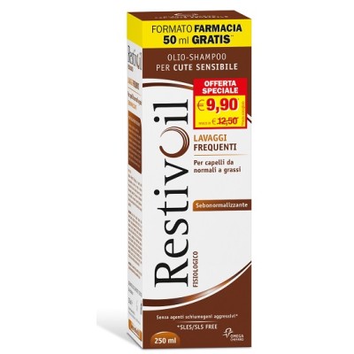 RestivOil Fisiologico Sebonormalizzante Olio Shampoo 250ml PROMO