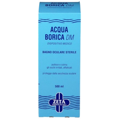 Zeta Acqua Borica DM Bagno Oculare Sterile 500 ml