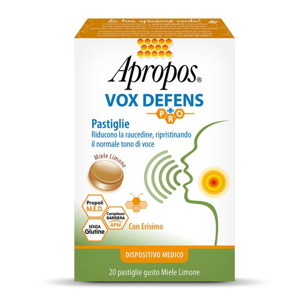 Apropos Vox Defens Pro 20 Pastiglie Miele Limone
