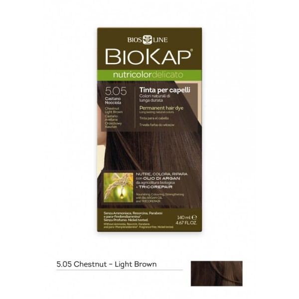 Biokap Nutricolor Delicato Tinta per Capelli 5.50 Castano Nocciola